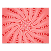 Spirale de coeurs : Illustration de vecteur : Invitations Personnalisées