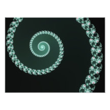 Spirale verte - conception de fractale photographie