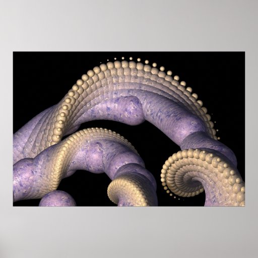Spirales de Delft Affiche