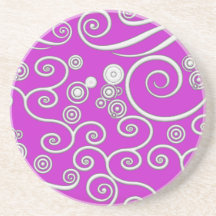 Spirales et remous dessous de verres
