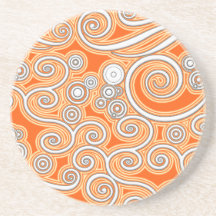 Spirales et remous dessous de verres