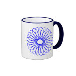 Spirograph bleu mugs