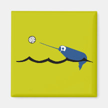 Sport de Narwhal Zany Du Designs Children de polo  Aimant