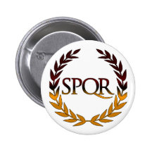 SPQR BADGE AVEC ÉPINGLE