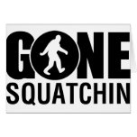 Squatchin allé carte de vœux
