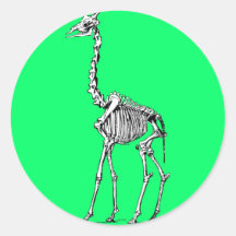 Squelette de girafe autocollants