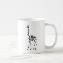 Squelette de girafe tasse