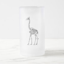 Squelette de girafe tasses