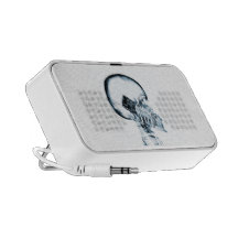 SQUELETTE DE RAYON X AU TÉLÉPHONE - BLEU HAUT-PARLEUR MOBILE