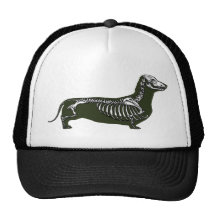 squelette de teckel casquettes de camionneur
