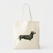 squelette de teckel sac fourre-tout