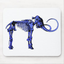 Squelette gigantesque bleu tapis de souris