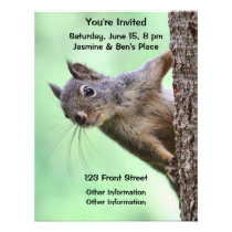 Squirrel On a Tree invitations