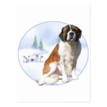 St Bernard Noel Carte Postale