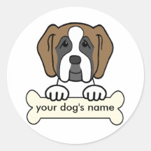 St Bernard personnalisé Autocollants