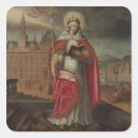 St Genevieve Autocollant Carré