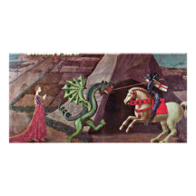 St George et le dragon par Uccello Paolo Photocartes