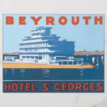 St Georges, cru d'hôtel de Beyrouth Prospectus En Couleur