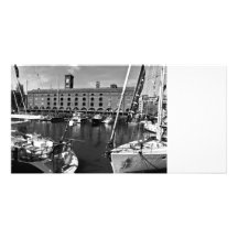St Katherines Dock London Custom Photo Card