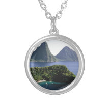 st_lucia_pitons_and_caribbean_sea pendentif