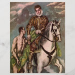 St Martin et le mendiant d'El Greco, circa 1600 Tract Customisé