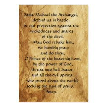 St Michael la carte de prière d'Arkhangel Cartes De Visite Personnelles