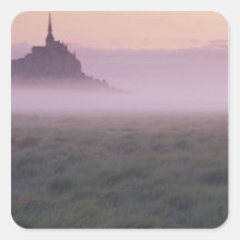 St Michel de la FRANCE, Normandie Mont. Brume de m Autocollants