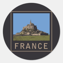 St Michel de Mont Autocollants Ronds