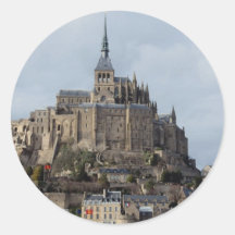 St Michel, France de Mont Adhésifs Ronds
