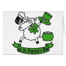 St Patricks sheep Cartes De Vœux