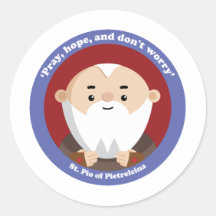 St Pio de Pietrelcina Autocollants