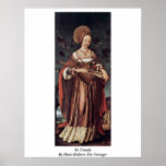 St Ursula par Hans Holbein le plus jeune Posters