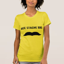 Stache gentil Bro T-shirts
