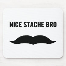 Stache gentil Bro Tapis De Souris