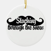 Staching par la neige décoration de noël