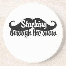 Staching par la neige dessous de verre
