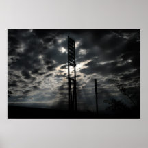 Stade dans les nuages affiches