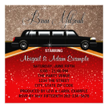 Star de cinéma de tapis rouge de charme de tape-à- invitations personnalisées