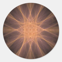 Starburst Autocollant Rond