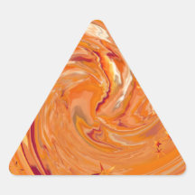Starry_Orange_Swirls.png Autocollant En Triangle