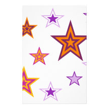 stars motifs pour papier à lettre