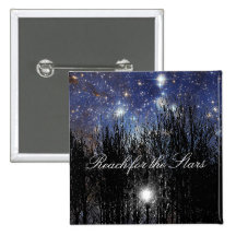 Starscape et arbres : Portée - bouton #1 Badges Avec Agrafe