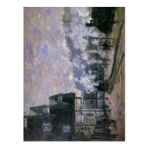 Station de Saint-Lazare de Claude Monet, le repéra Carte Postale