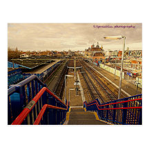 Station de train de Delft, NL Carte Postale