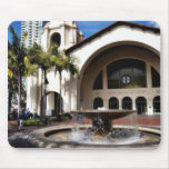 Station et fontaine d'Amtrak à San Diego du centre Tapis De Souris