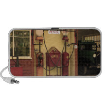 Station service nostalgique haut-parleur de voyage