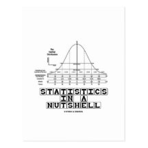 Statistiques en un mot (aide-mémoire de stat) carte postale