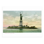 "Statue affiche vintage de liberté". New York. Cartes Postales