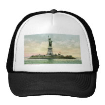 "Statue affiche vintage de liberté". New York. Casquettes De Camionneur