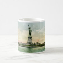 "Statue affiche vintage de liberté". New York. Tasse À Café